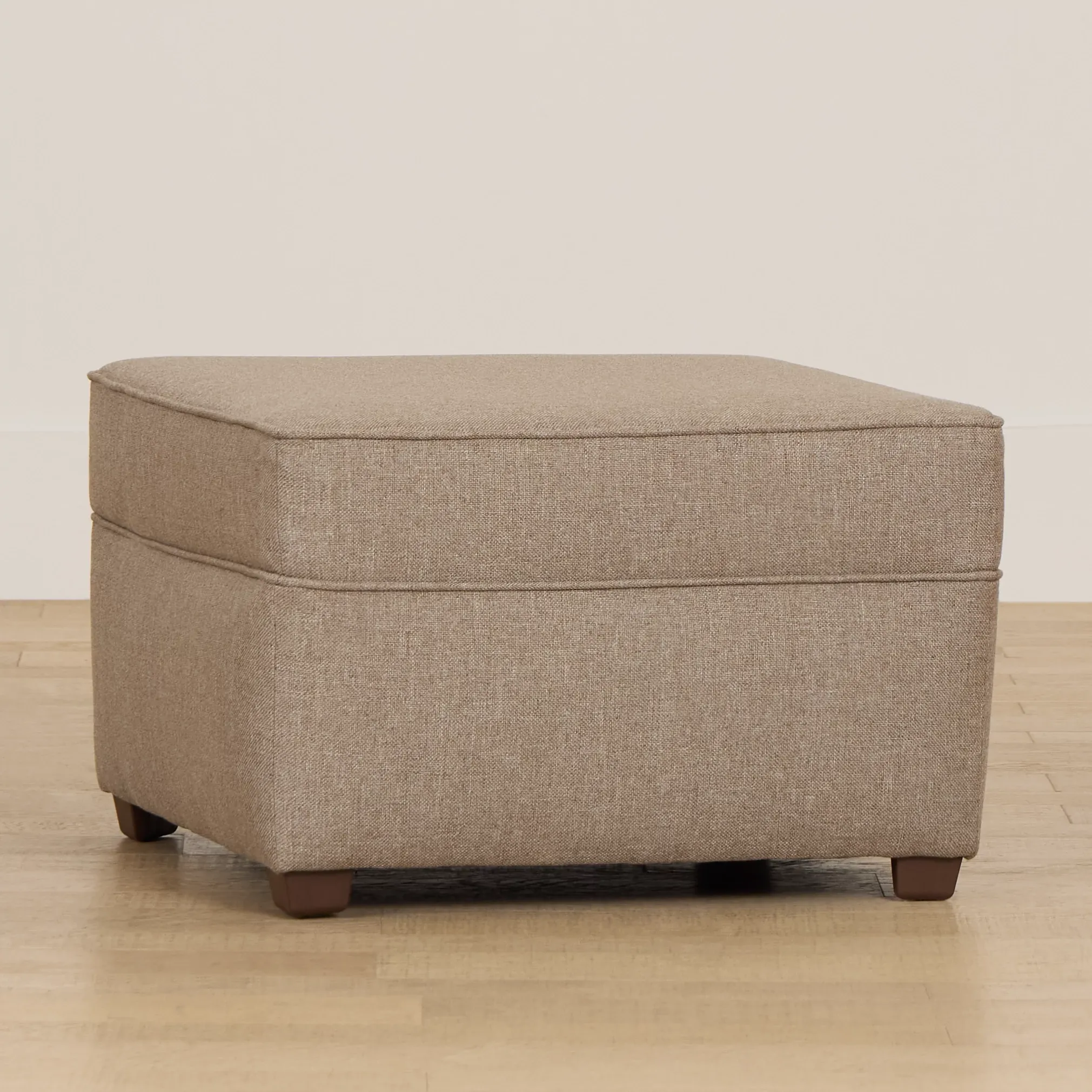 Tate Brown Fabric Ottoman