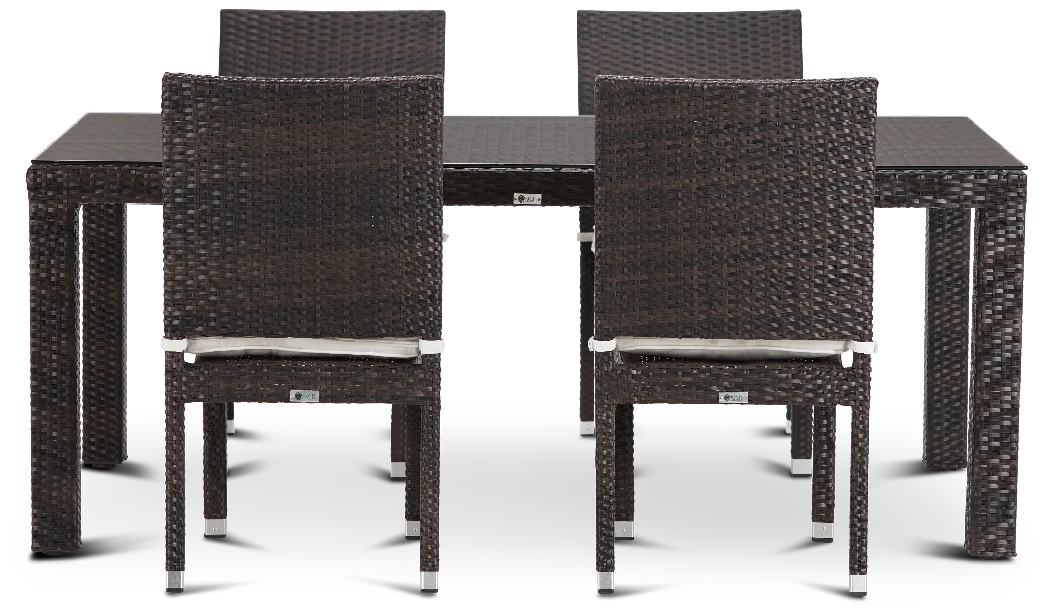 Zen White 72" Rectangular Table & 4 Chairs Zen White 72" Rectangular Table & 4 Chairs