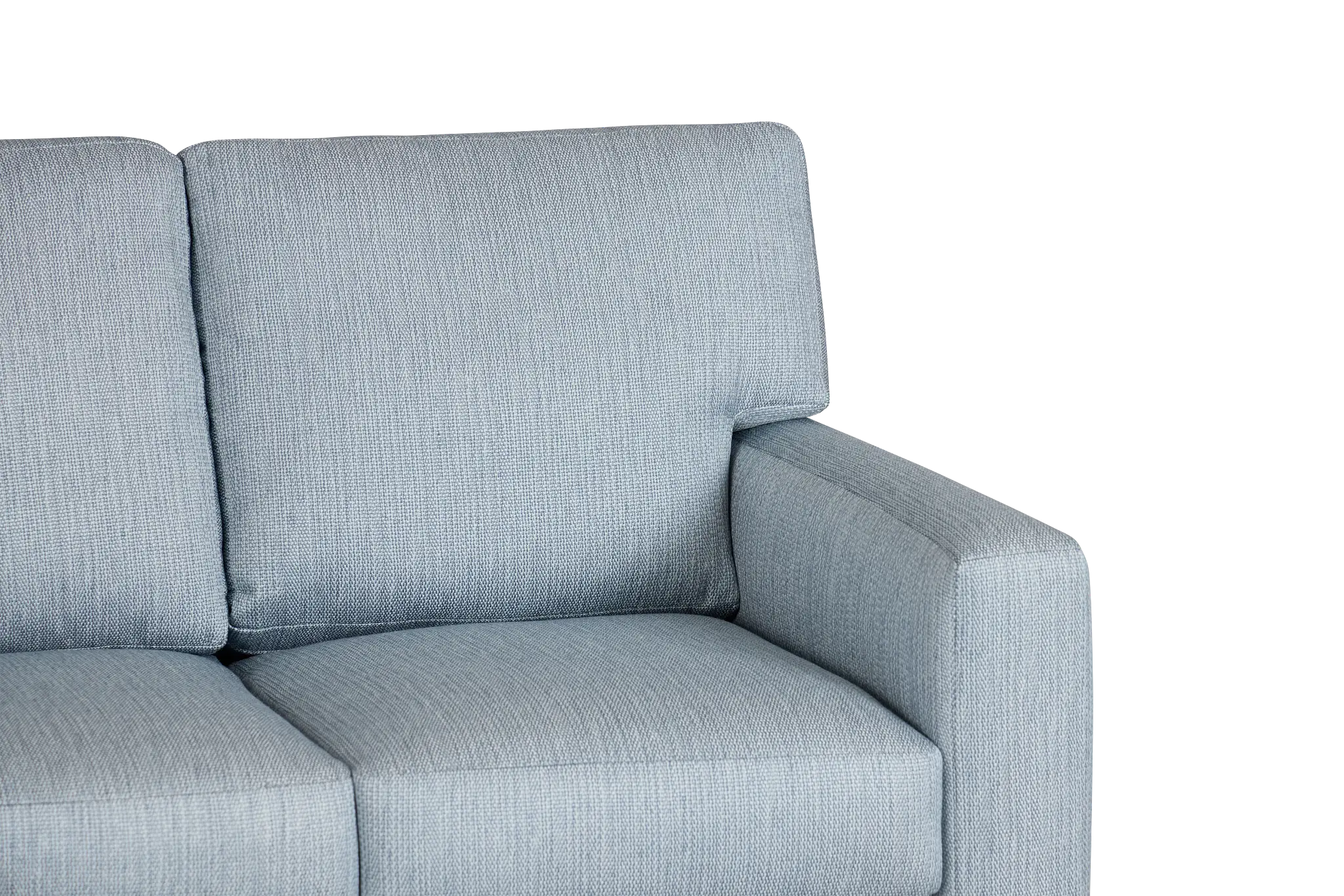 Rhodes Light Blue Fabric Loveseat Rhodes Light Blue Fabric Loveseat