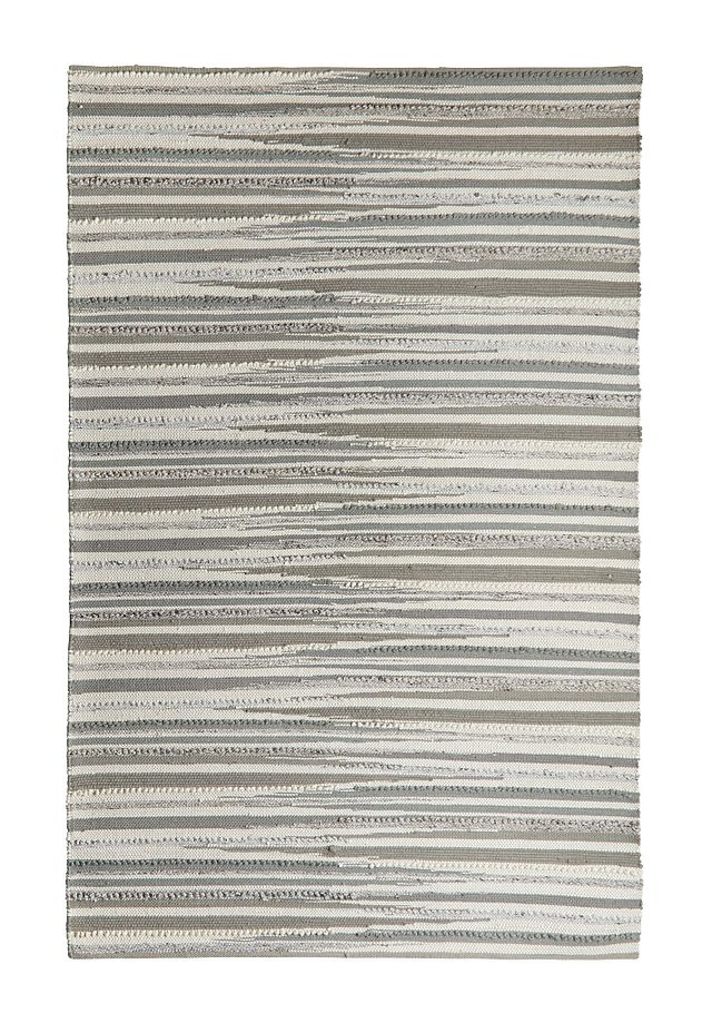 Cizin Gray Wool Blend 8x10 Area Rug