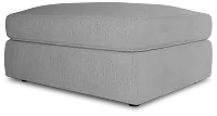 Siesta Revenue White Fabric Ottoman