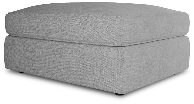 Siesta Revenue White Fabric Ottoman