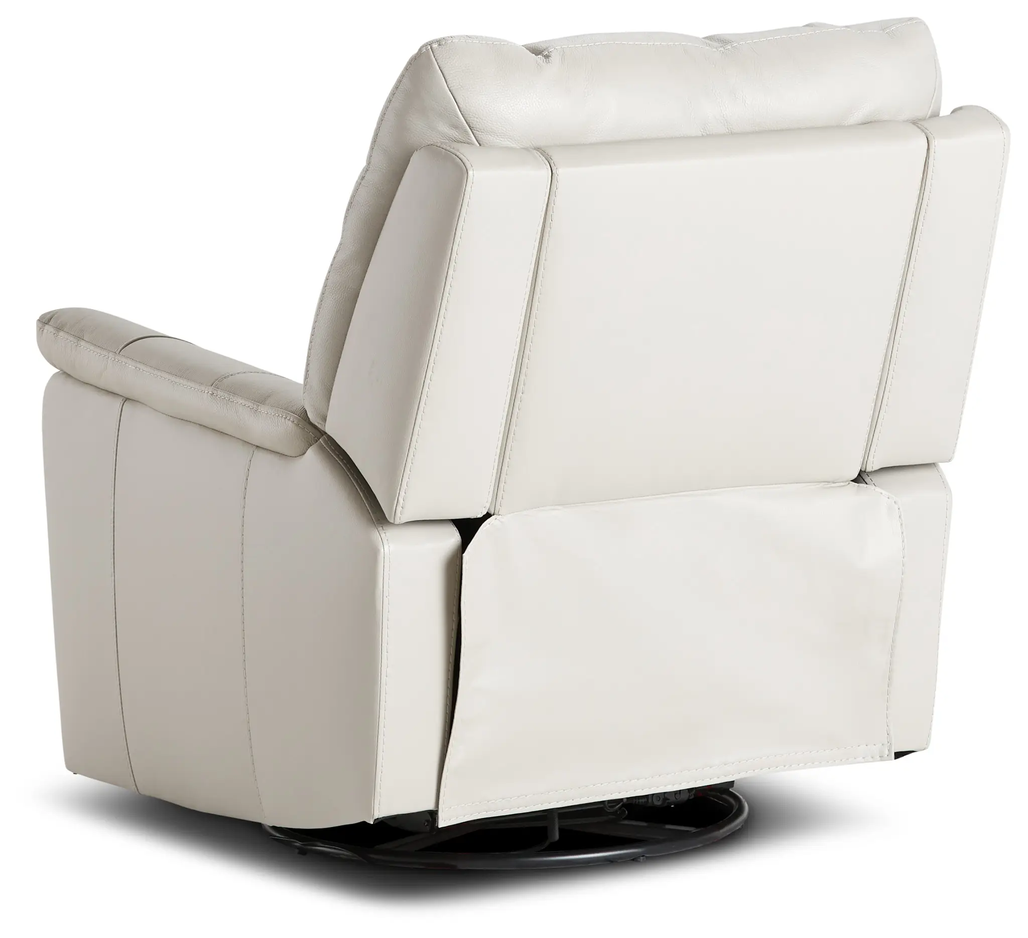 Owen Light Gray Leather Power Glider Recliner With Power Headrest Owen Light Gray Leather Power Glider Recliner With Power Headrest