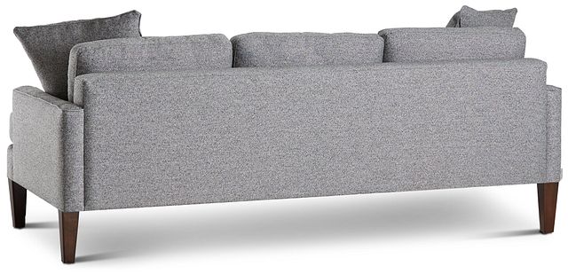 Morgan Dark Gray Fabric Sofa With Wood Legs (4)