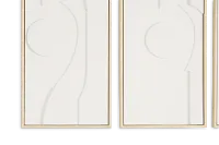Aezakarm White Set Of 3 Framed Wall Art