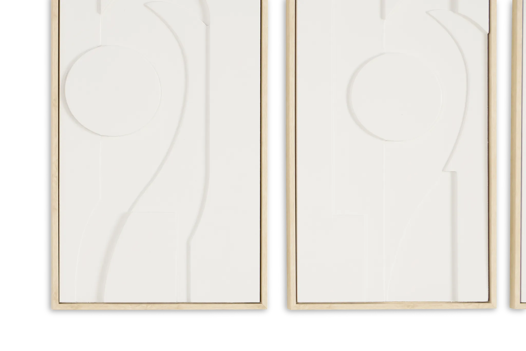 Aezakarm White Set Of 3 Framed Wall Art