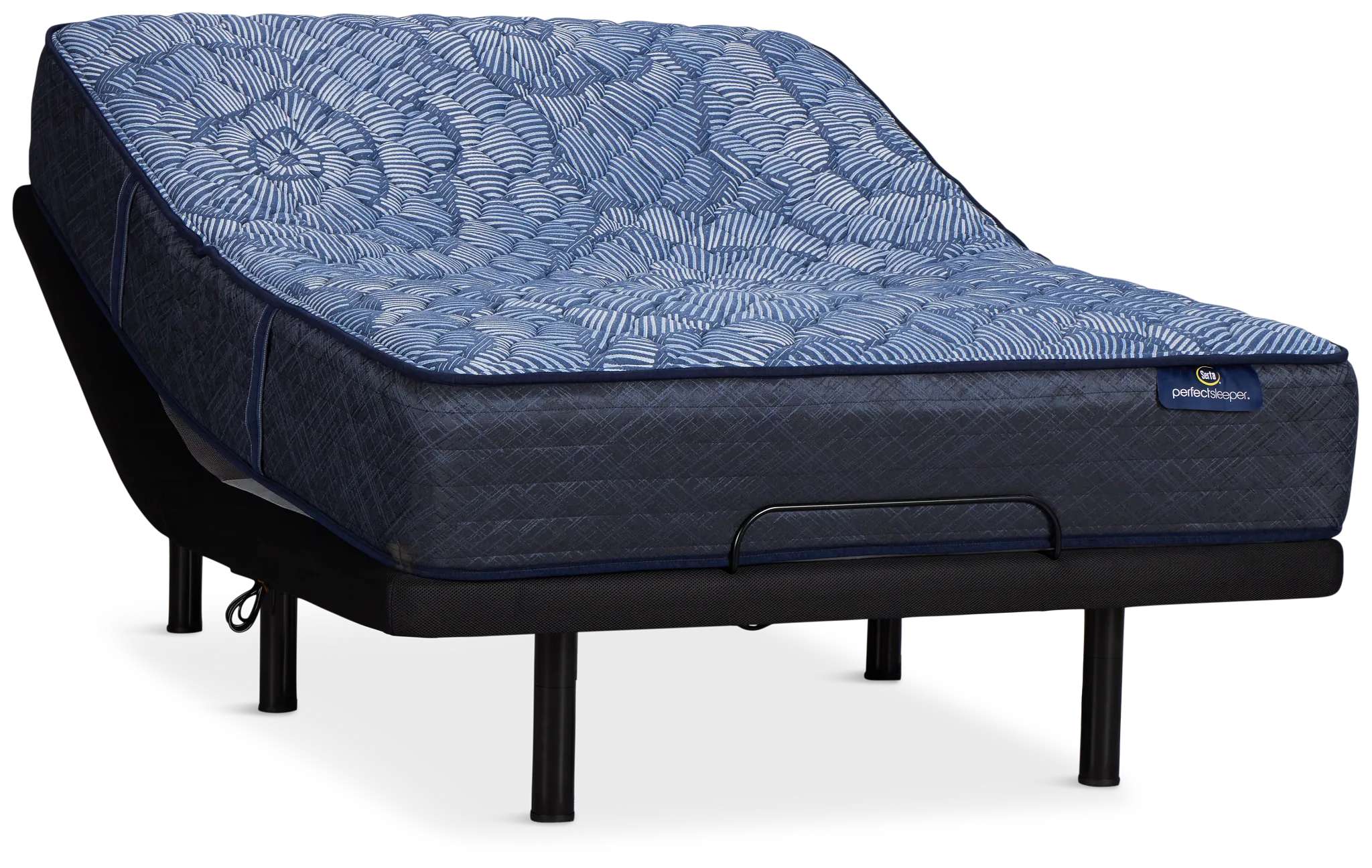 Serta Perfect Sleeper Cobalt Calm Extra Firm Elite Adjustable Mattress Set