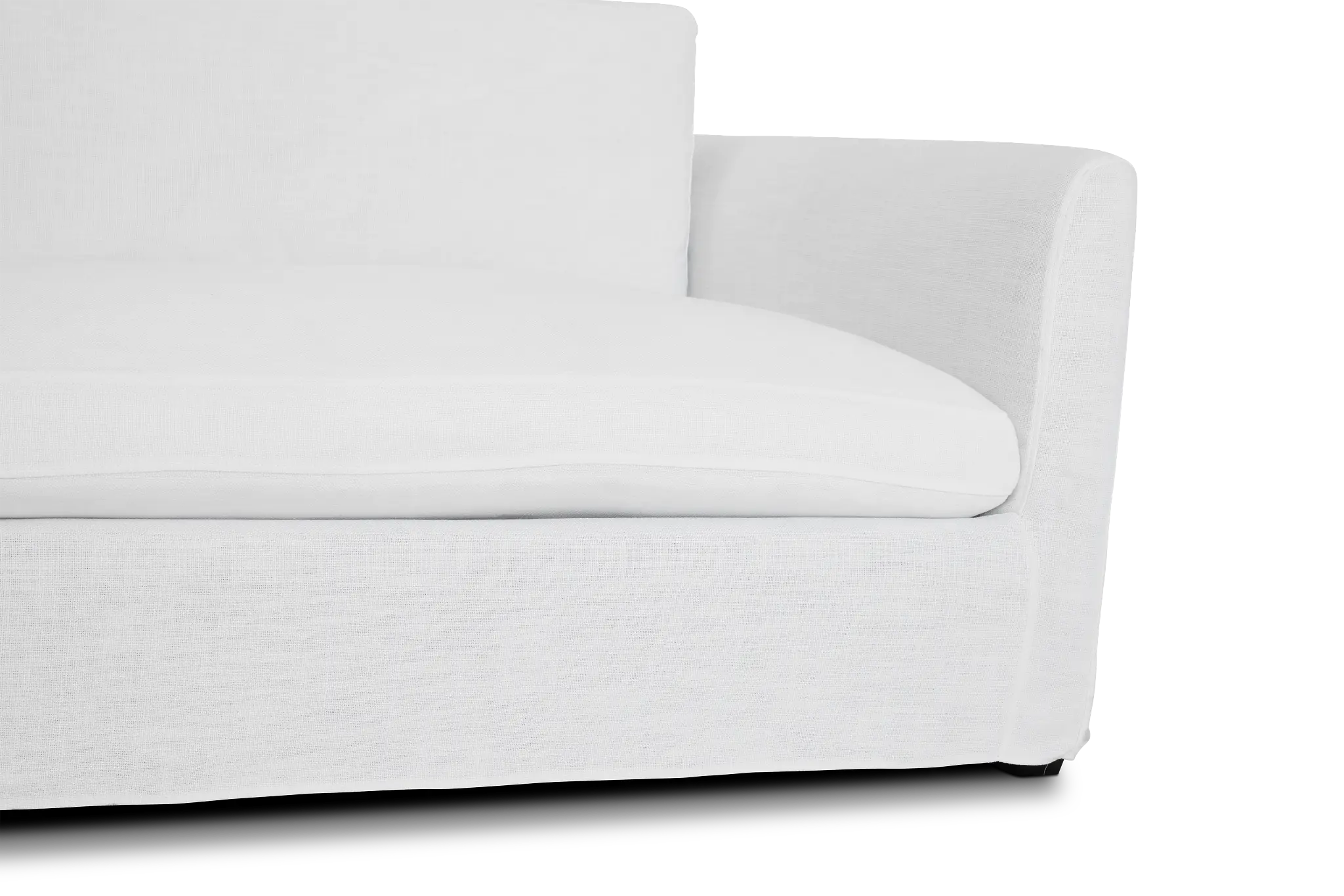 Willow 102" White Fabric Sofa Willow 102" White Fabric Sofa