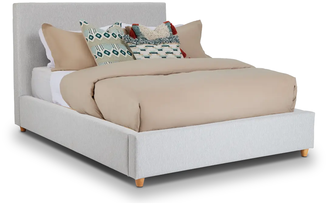 Chelsea Light Gray Uph Platform Bed Chelsea Light Gray Uph Platform Bed