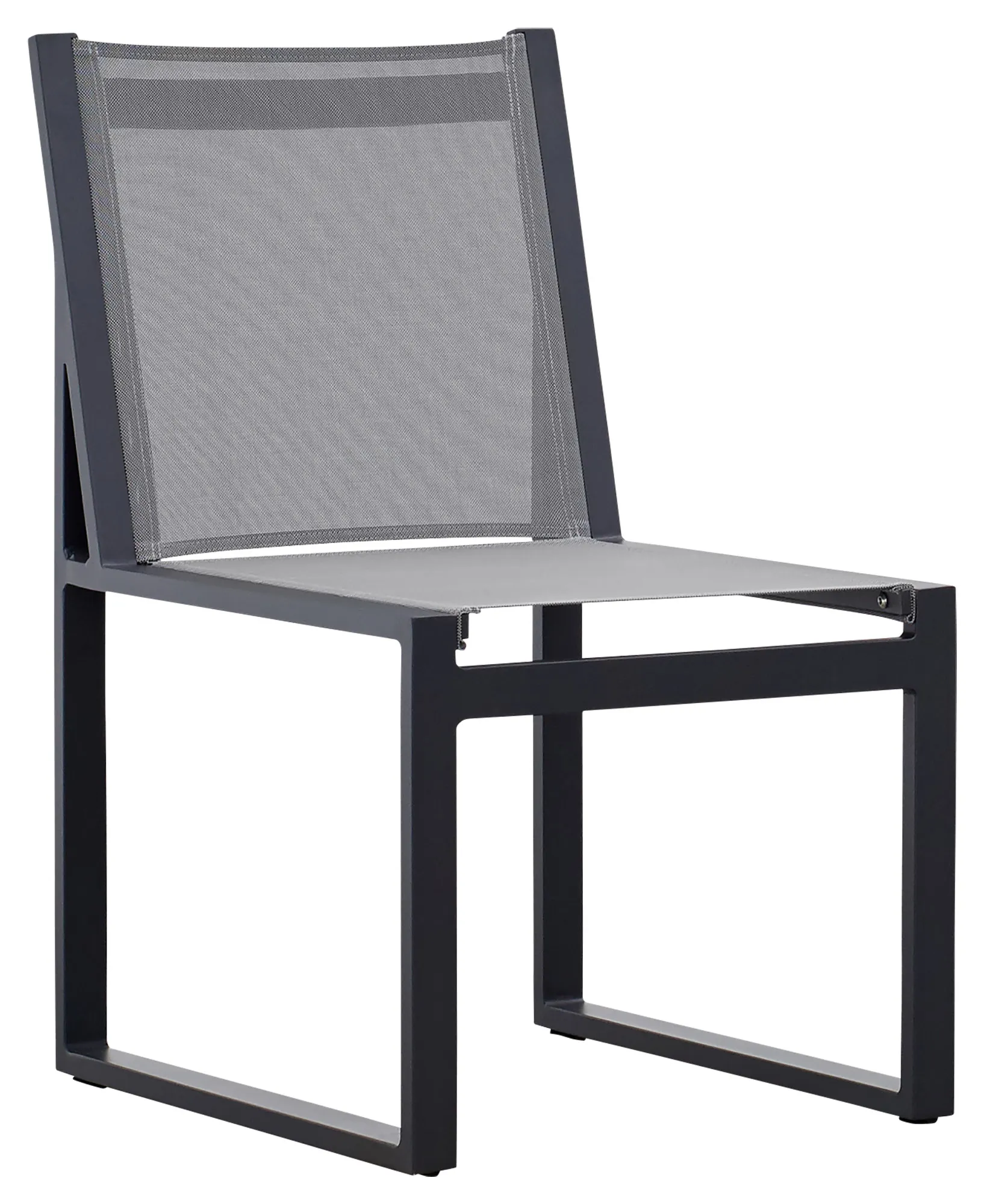 Linear2 Dark Gray Aluminum Sling Chair