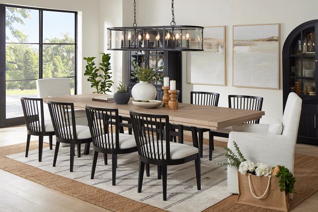 Southlake Two-tone Rectangular Table & 4 Wood Chairs