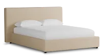 Grayton Peyton Beige 44" Upholstered Platform Bed