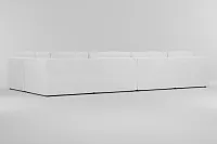 Destin Peyton White Fabric 8-piece Pit Sectional