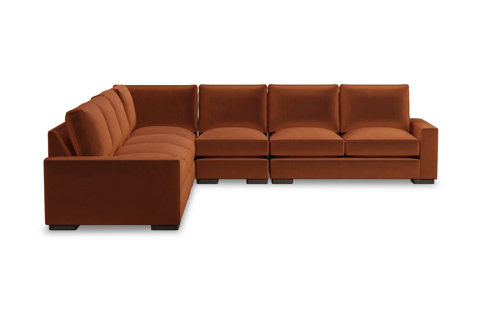 Edgewater Joya Orange Large Two-arm Sectional Edgewater Joya Orange Large Two-arm Sectional