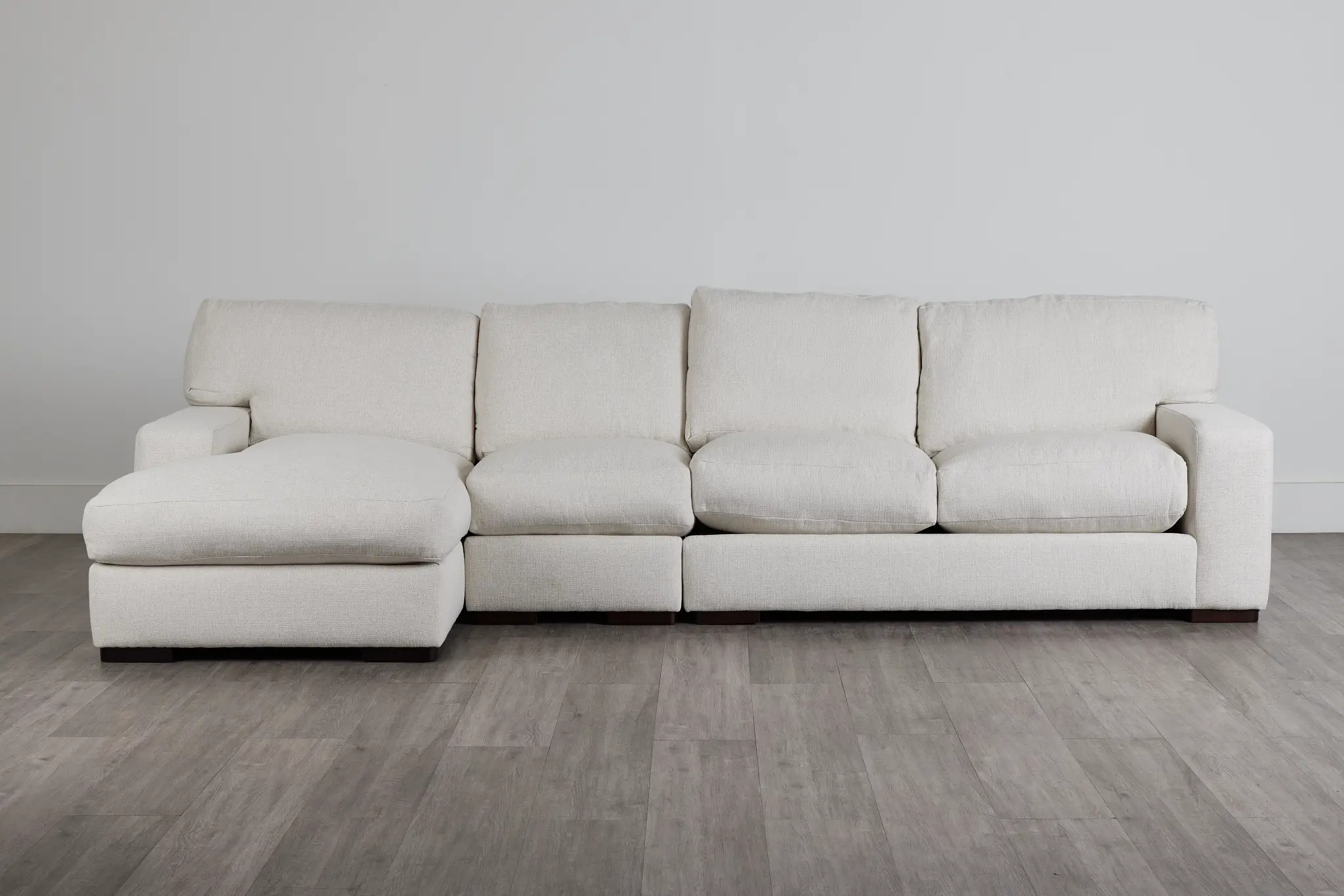 Veronica White Down Small Left Chaise Sectional Veronica White Down Small Left Chaise Sectional