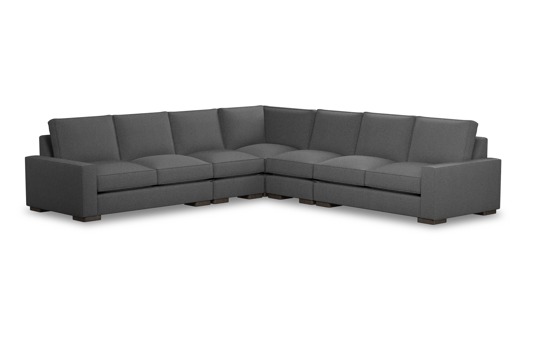 Edgewater Delray Dark Gray Large Two-arm Sectional