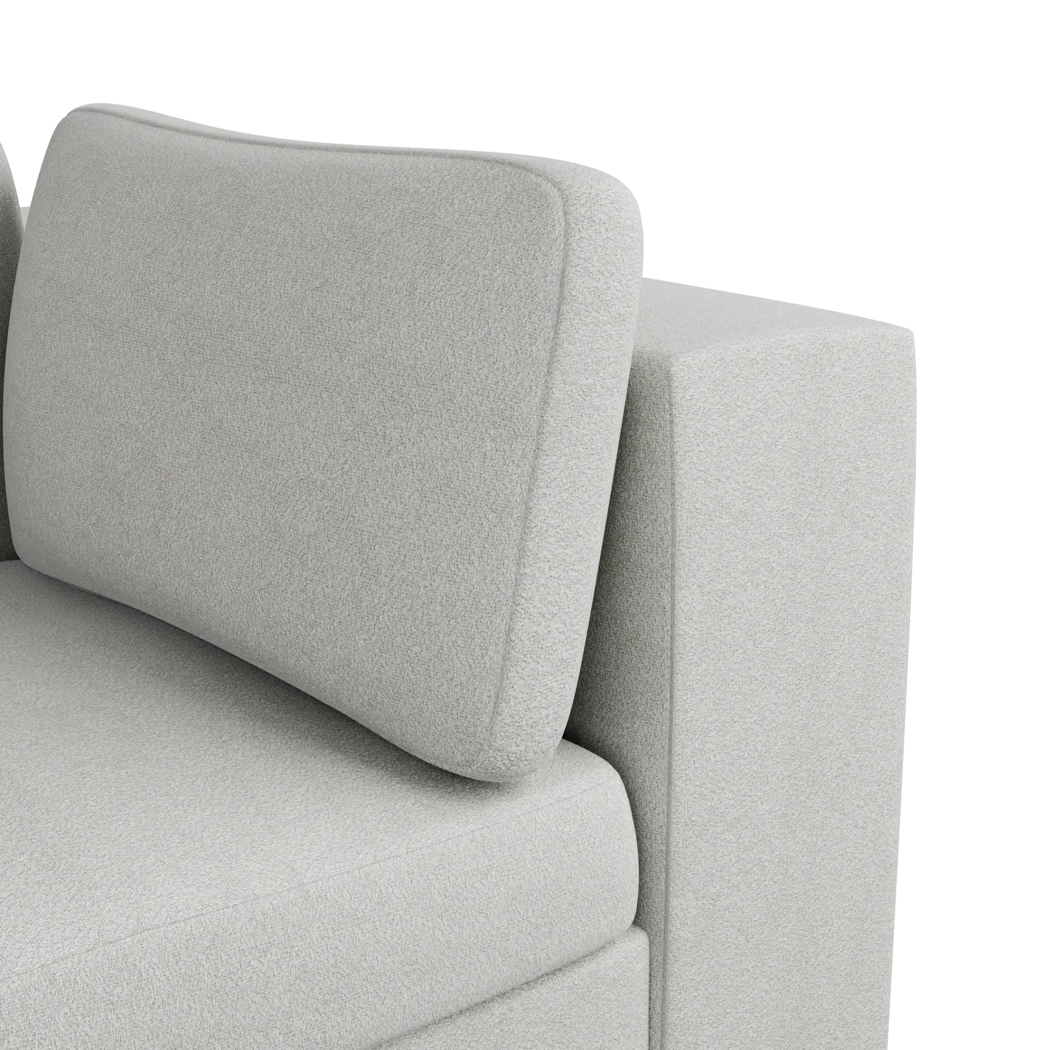 Destin Sutton Gray Fabric Corner Chair Destin Sutton Gray Fabric Corner Chair