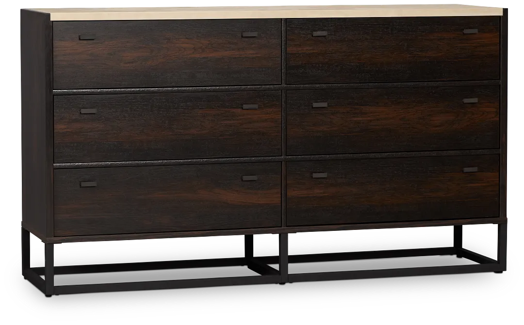 Perry Dark Tone Stone Dresser