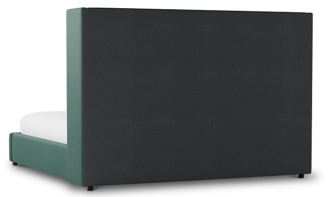 Captiva Joya Green 60" Upholstered Shelter Bed