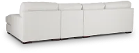 Veronica White Down Small Right Chaise Sectional