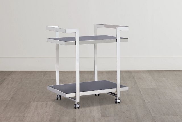 Arlo Black Bar Cart