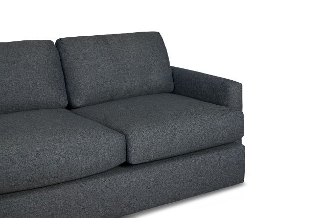 Noah Dark Gray Fabric Small Left Chaise Sectional