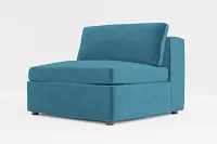 Destin Joya Teal Velvet Armless Chair