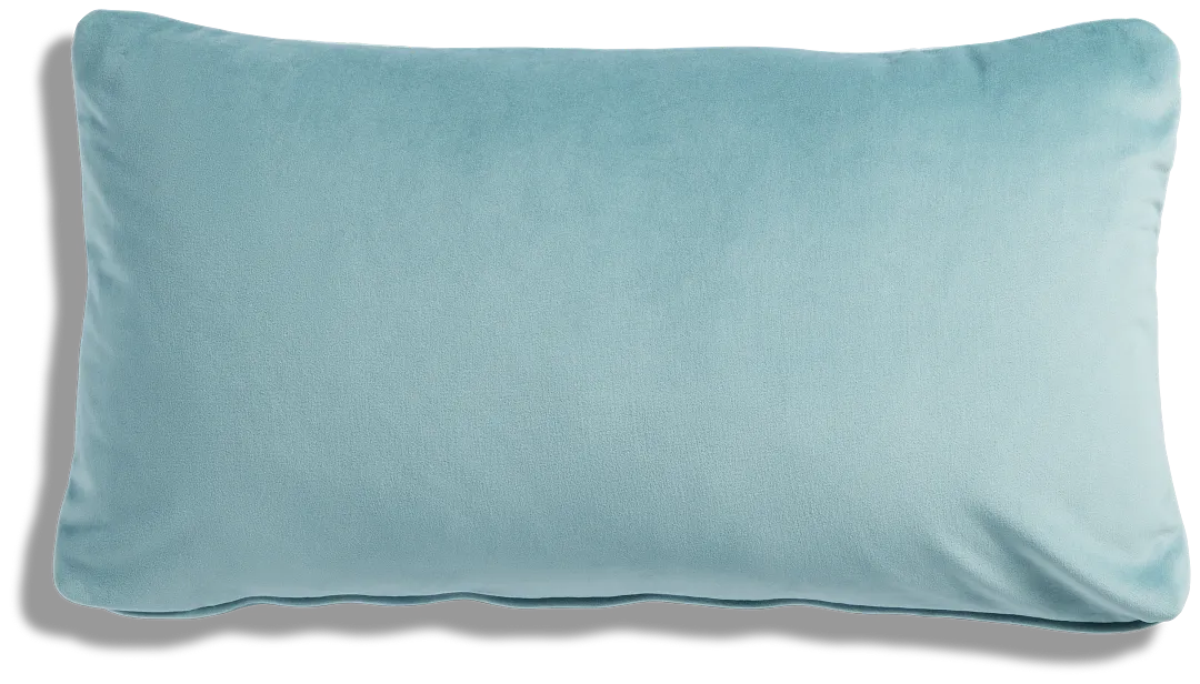 Reign Light Blue Lumbar Accent Pillow