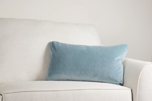 Lauran Light Blue Lumbar Accent Pillow
