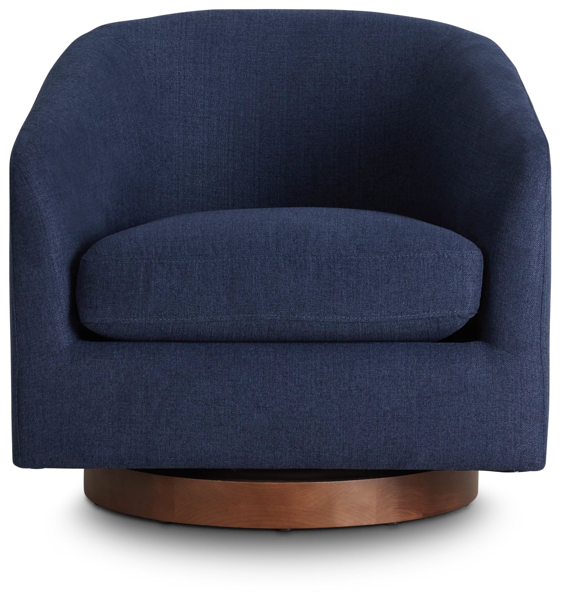 Paloma Dark Blue Micro Swivel Accent Chair