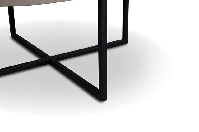 Harlan Gray Round End Table
