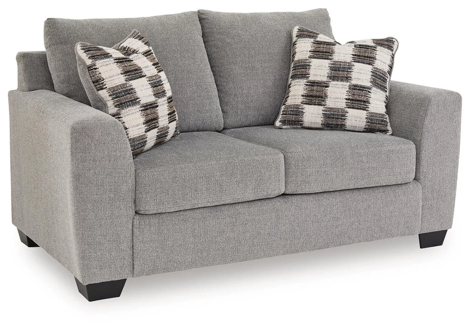 Loreo Light Gray Micro Loveseat