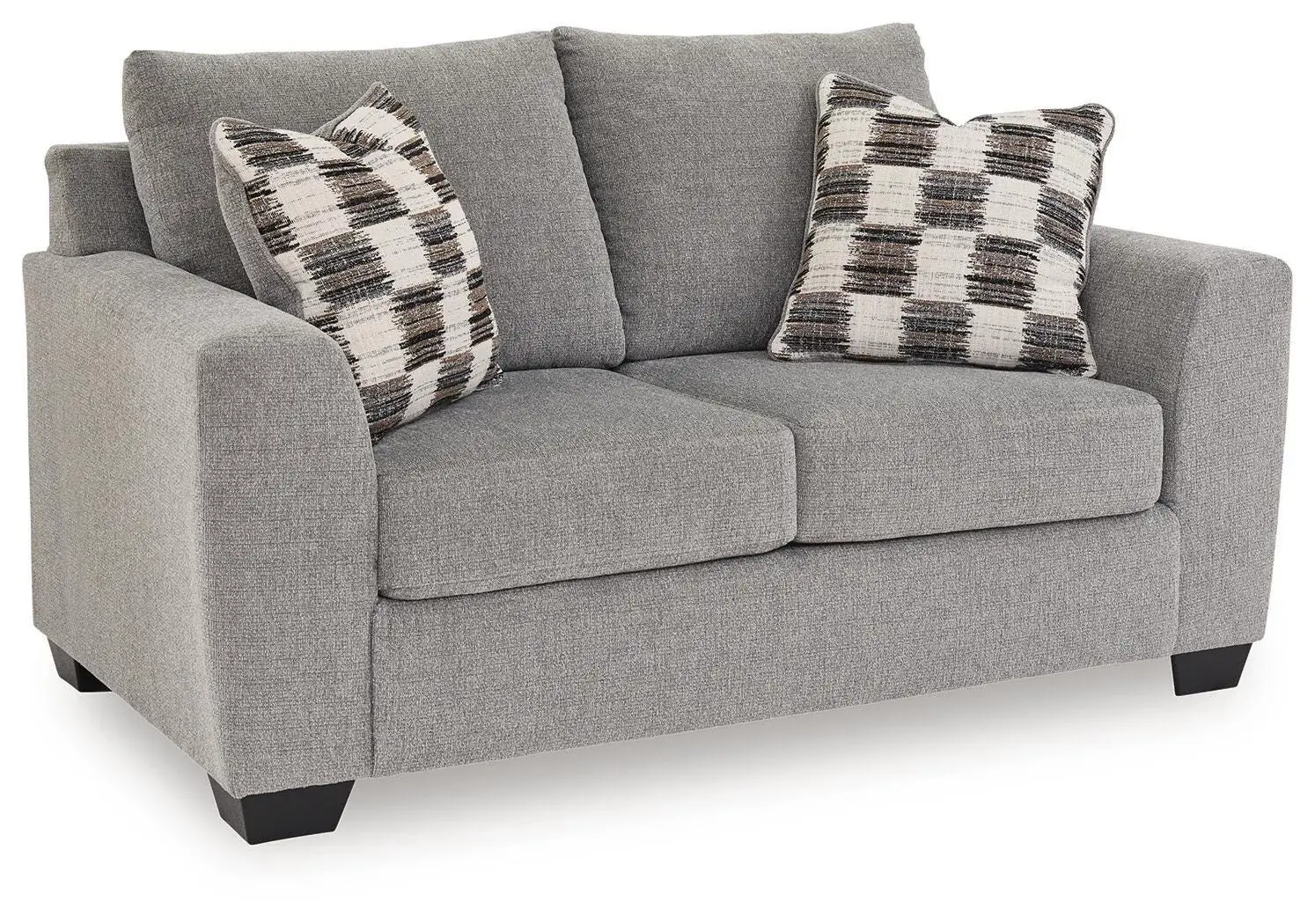 Loreo Light Gray Micro Loveseat Loreo Light Gray Micro Loveseat