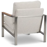 Wyatt Beige Fabric Accent Chair