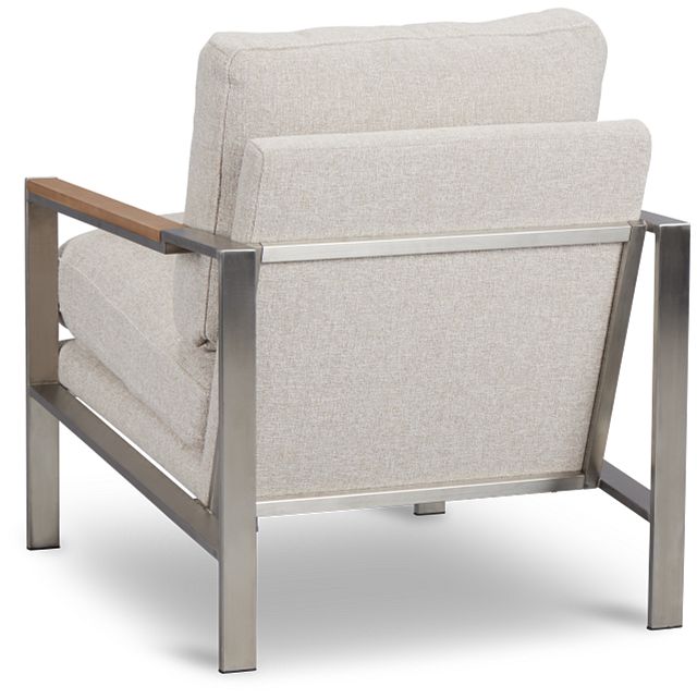 Wyatt Beige Fabric Accent Chair