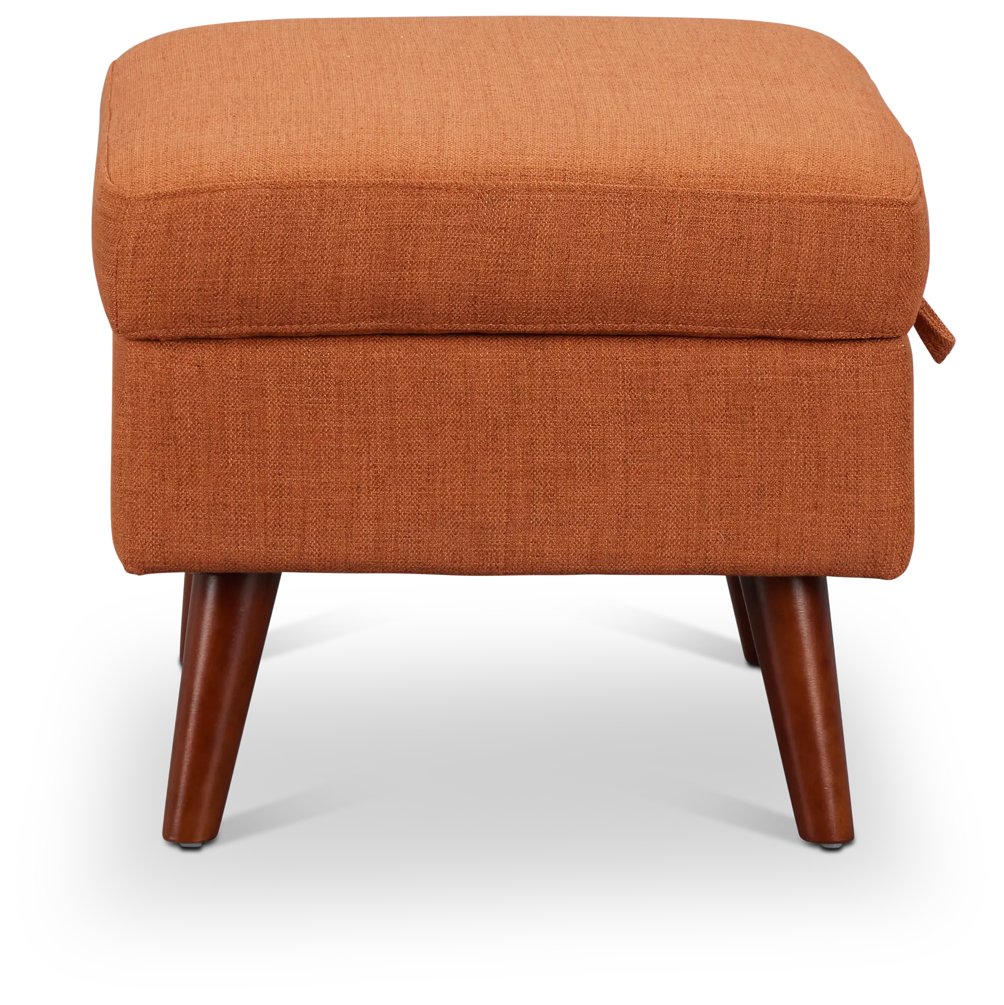 Raya Orange Fabric Storage Ottoman Raya Orange Fabric Storage Ottoman