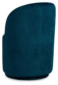 Claude Dark Blue Velvet Upholstered Side Chair