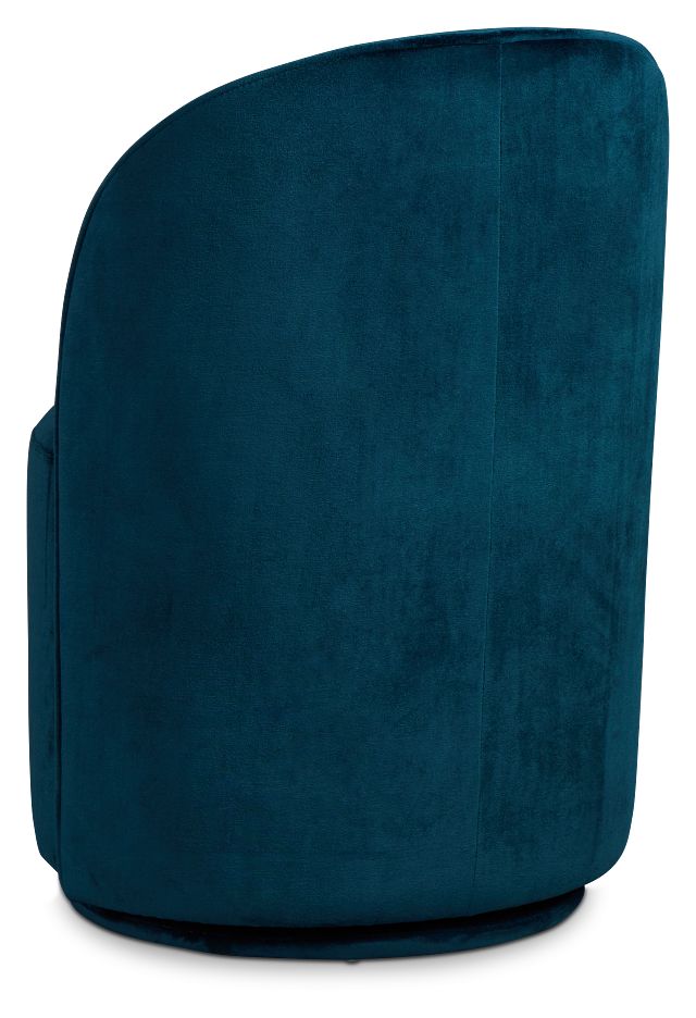 Claude Dark Blue Velvet Upholstered Side Chair