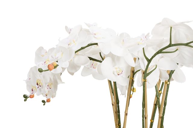 Orchid White 35" Floral Arrangement
