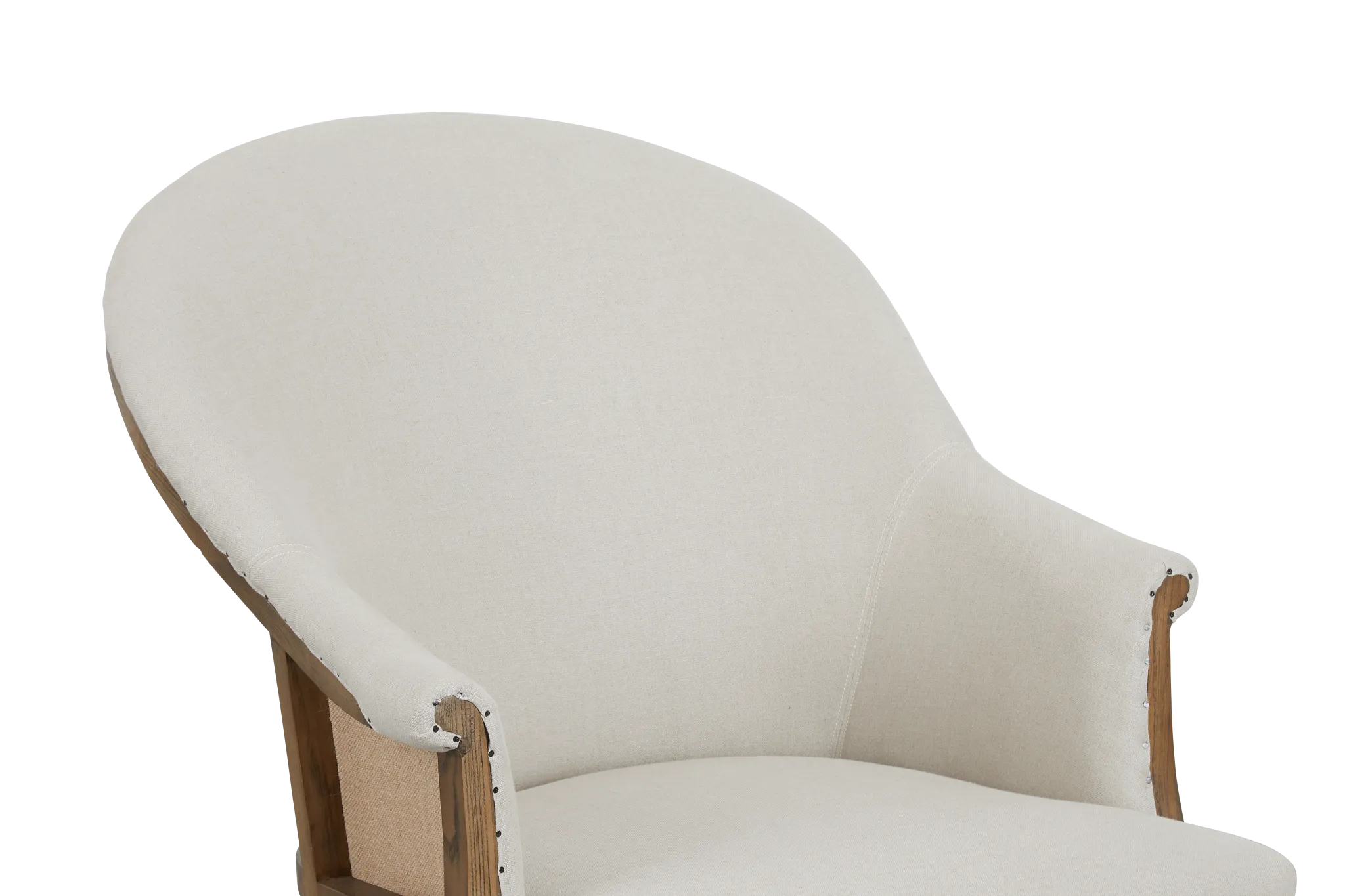 Jane Beige Upholstered Arm Chair