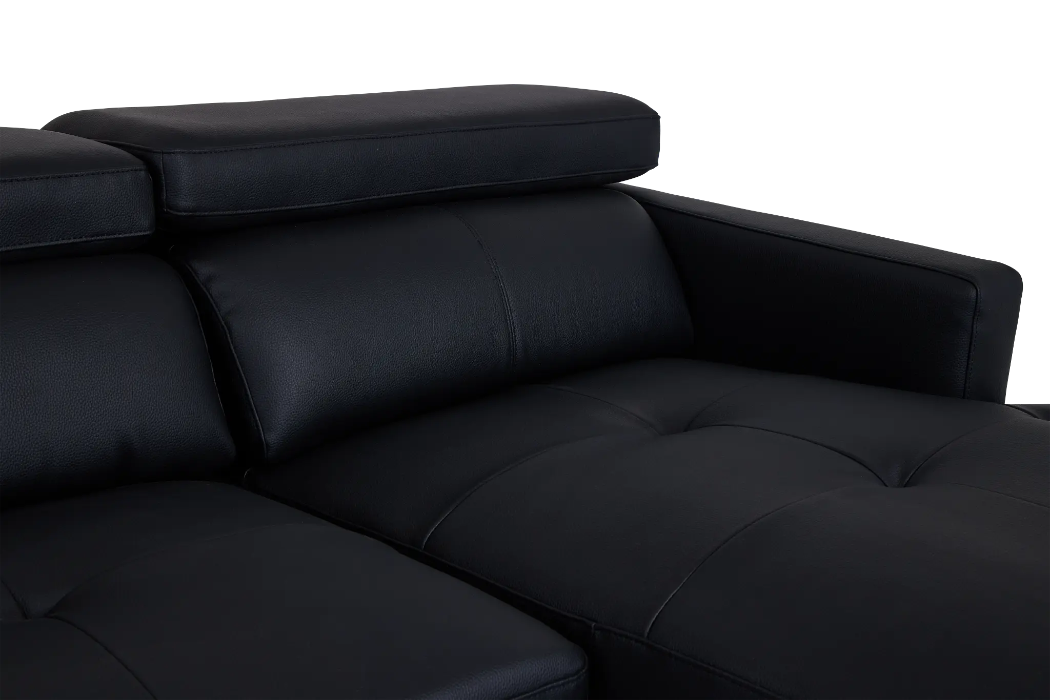 Marquez Black Micro Right Chaise Sectional Marquez Black Micro Right Chaise Sectional