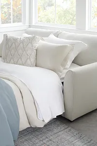 Asheville Light Taupe Fabric Innerspring Sleeper