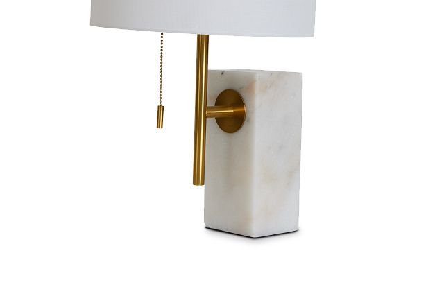 Aria White Marble Table Lamp (3)