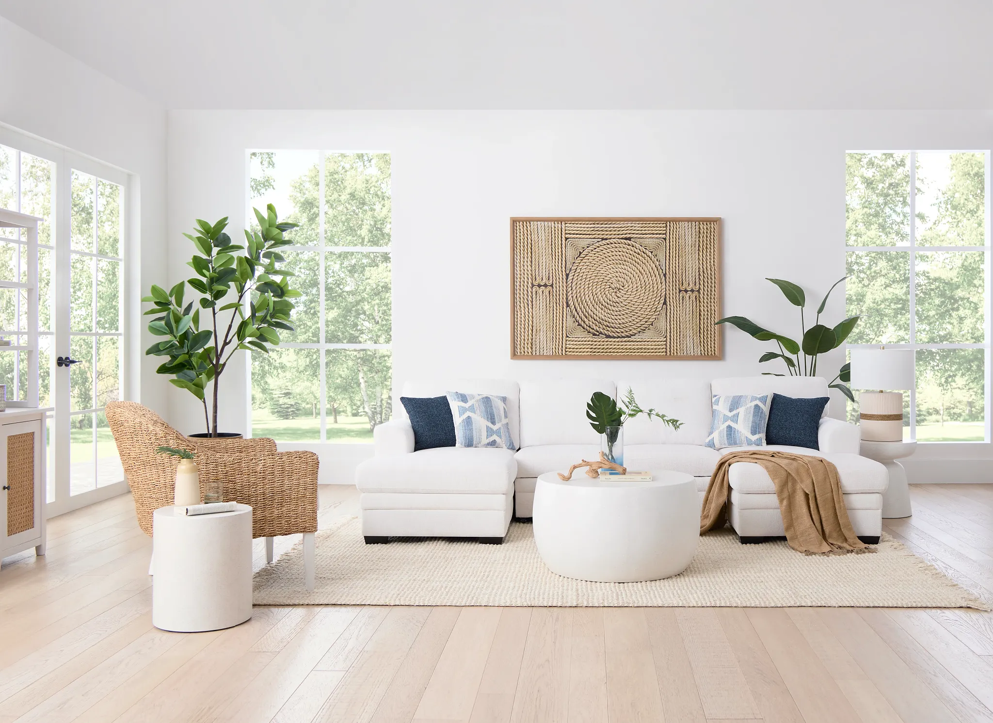 Tai White Round Coffee Table