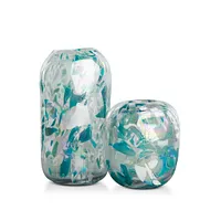 Poppy Teal Vase