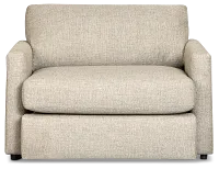 Maxwell Dark Gray Fabric Oversized Chair