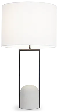 Kasano Gray Cement Table Lamp