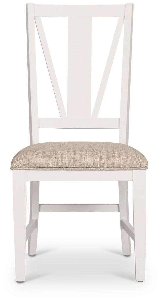 Heron Cove White Wood Side Chair