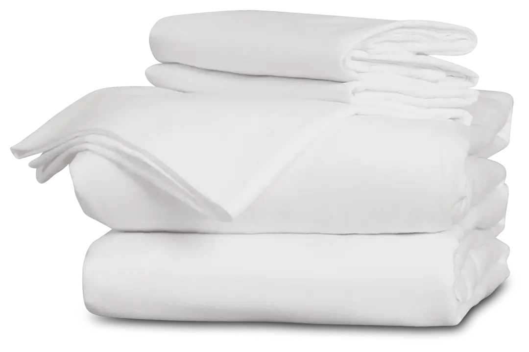 Rest & Renew Linen Blend White Sheet Set Rest & Renew Linen Blend White Sheet Set
