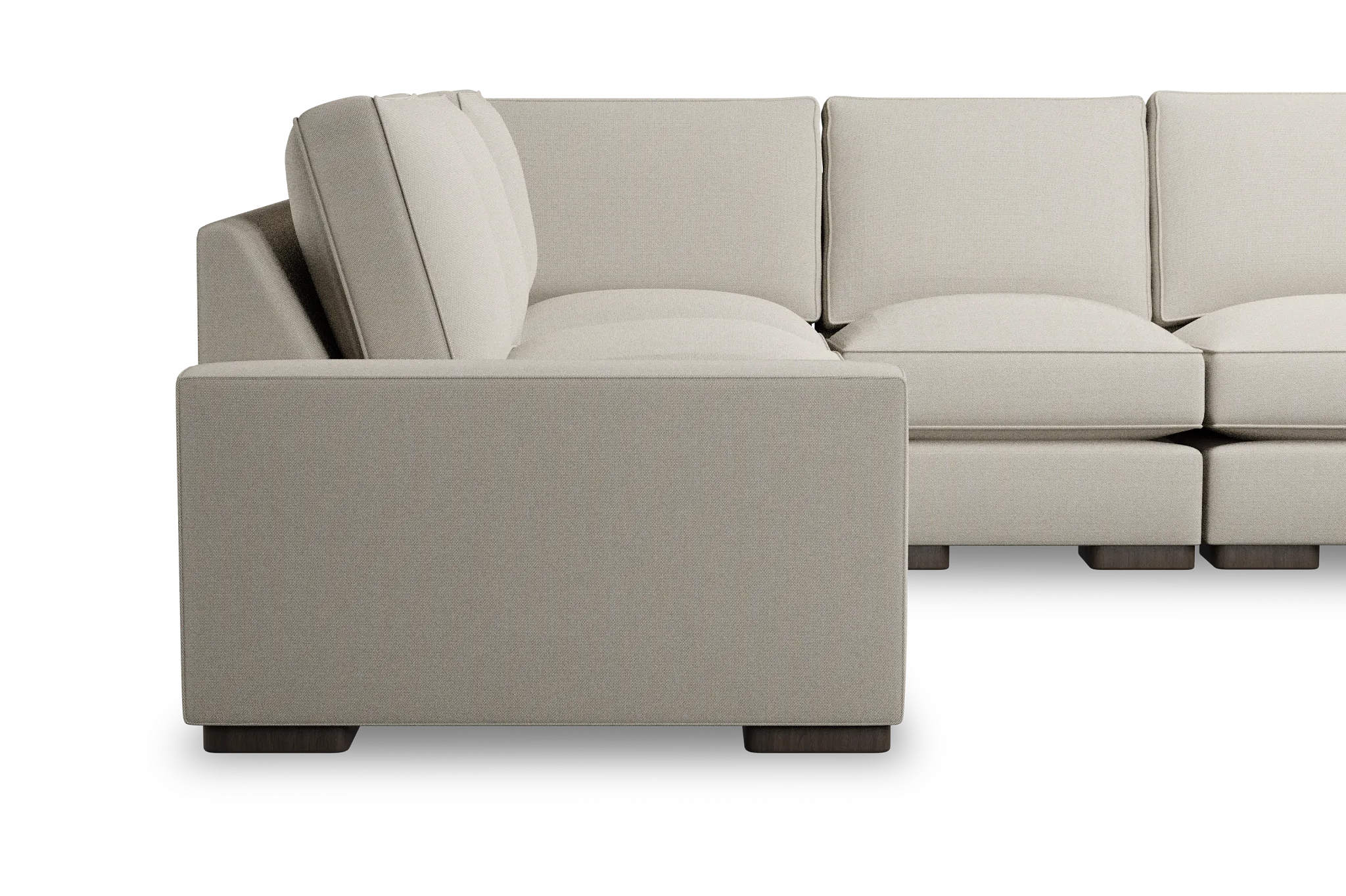 Edgewater Peyton Beige Medium Two-arm Sectional